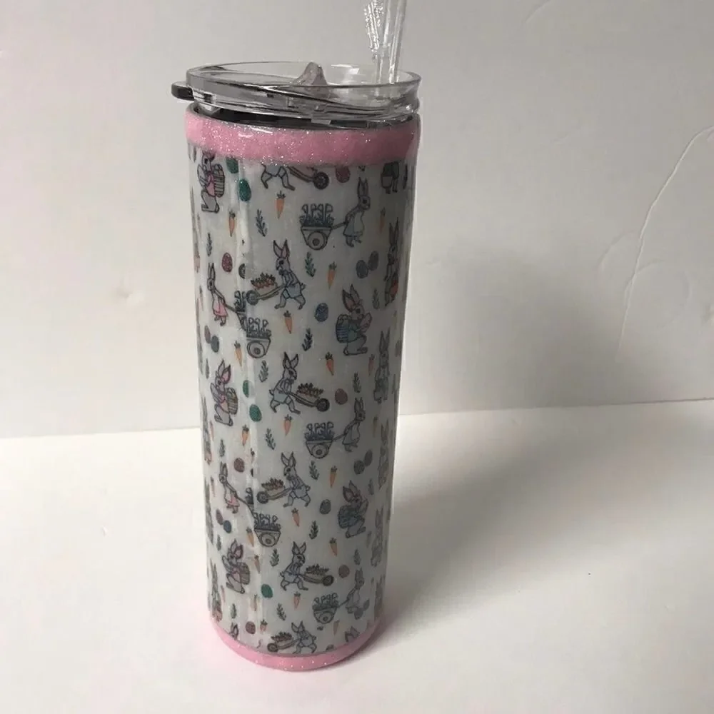 Handmade Easter / Spring stainless steel tumbler